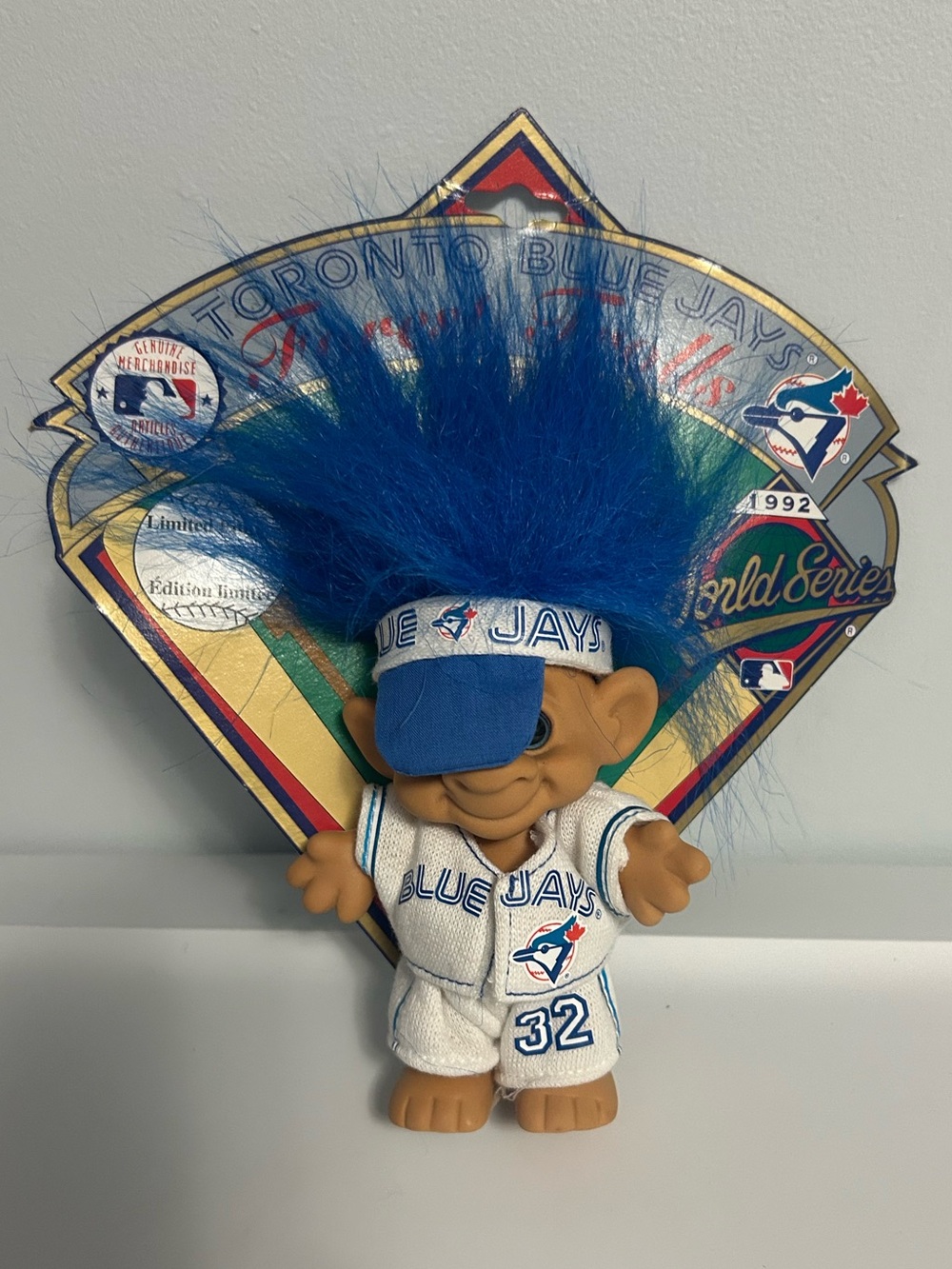 Vintage Toronto Blue Jays 1992 World Series Troll Doll